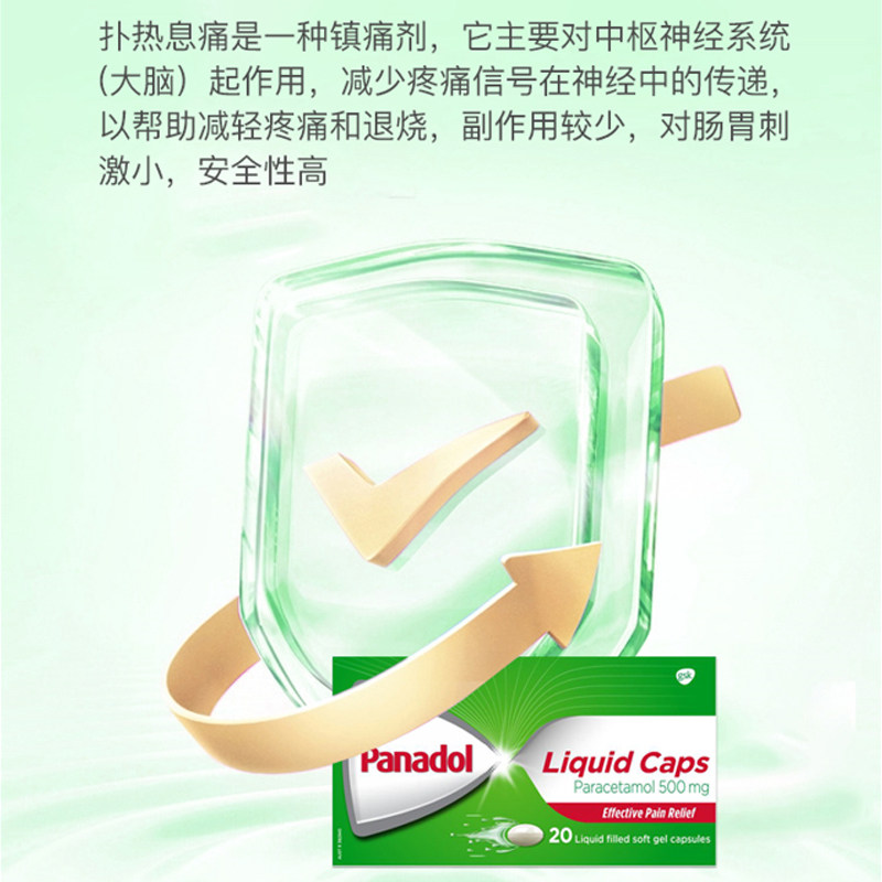 panadol必理痛香港扑热息痛胶囊 TomLanePharmacy海外国际解热镇痛用药