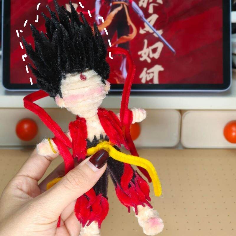 哪吒玩偶魔童扭扭棒手工diy材料敖丙公仔摆件装饰儿童玩具礼物女