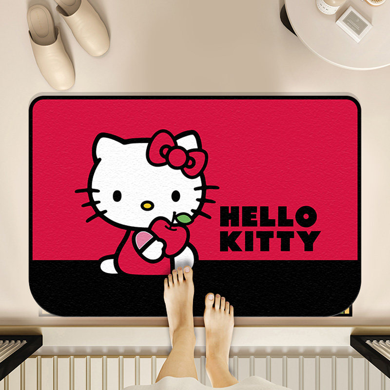 硅藻泥浴室吸水地垫卫生间门口防滑脚垫结婚喜庆地毯入户门垫子,淘宝优惠券,粉丝福利购,淘宝优惠卷