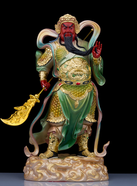 树脂伽蓝韦陀菩萨神像关公韦陀左右护法佛像韦驮关羽居家桌面摆件