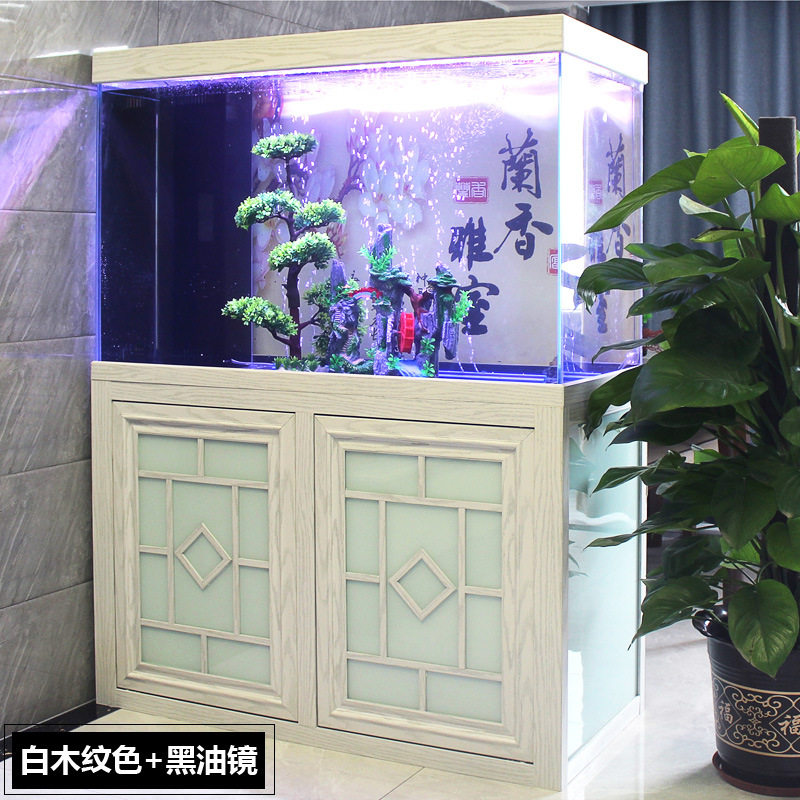 超白鱼缸客厅小型水族箱家用懒人免换水底滤中大型长方形鱼缸玻璃,淘宝优惠券,粉丝福利购,淘宝优惠卷