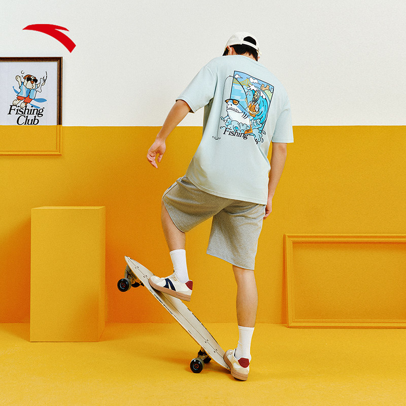 安踏KT系列篮球运动短袖t恤男夏季新款凉感宽松针织上衣152521156,淘宝优惠券,粉丝福利购,淘宝优惠卷