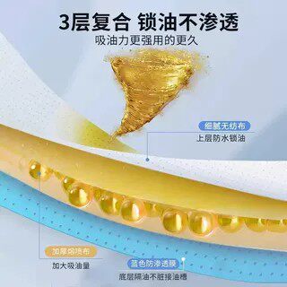 油烟机通用吸油棉条加厚家用厨房防油贴纸接油槽清理吸油棉过滤网