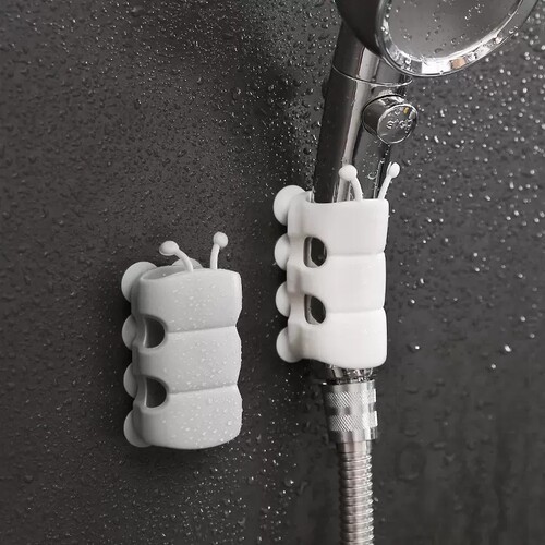 免打孔花洒支架可调节喷头挂座浴室淋浴器神器淋雨莲蓬固定墙底座 - 图1