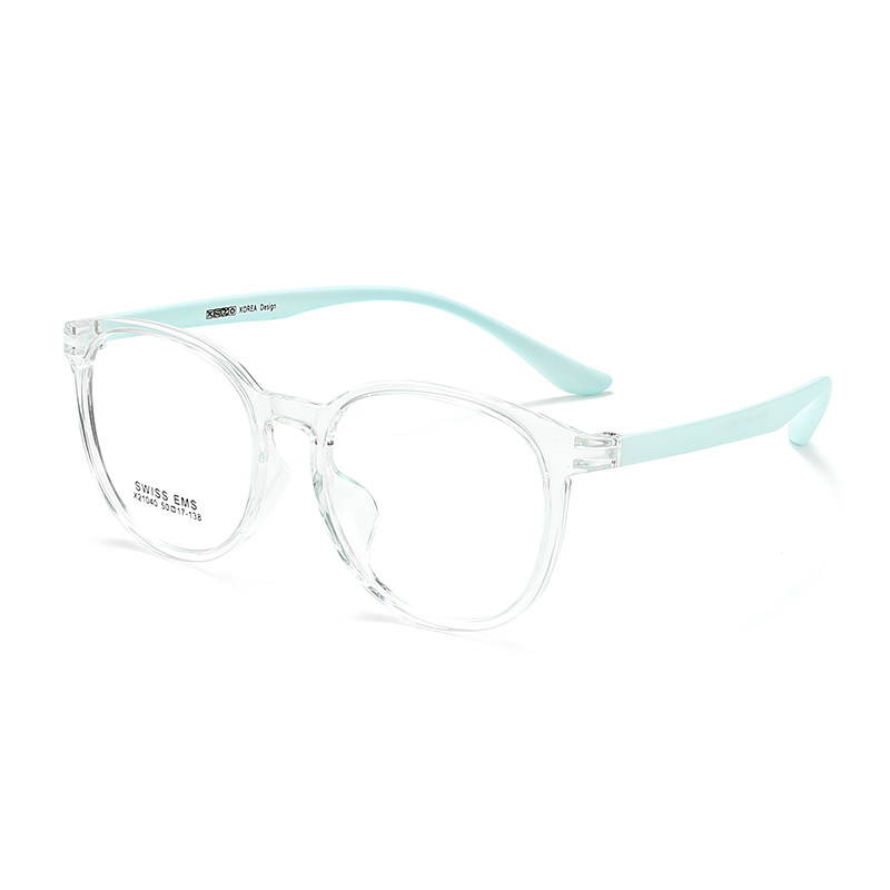 Aojie children's color transparent TR90 anti-blue light myopia glasses