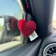 Heart-shaped car stickers, car decorations and ornaments, high-end