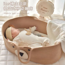 ins hand basket newborns sleeping basket outside portable on-board sleeping basket multifunction baby cradle containing basket