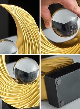 风生水起轻奢工艺品电视柜酒柜办公室桌面客厅装饰摆件高级感小众