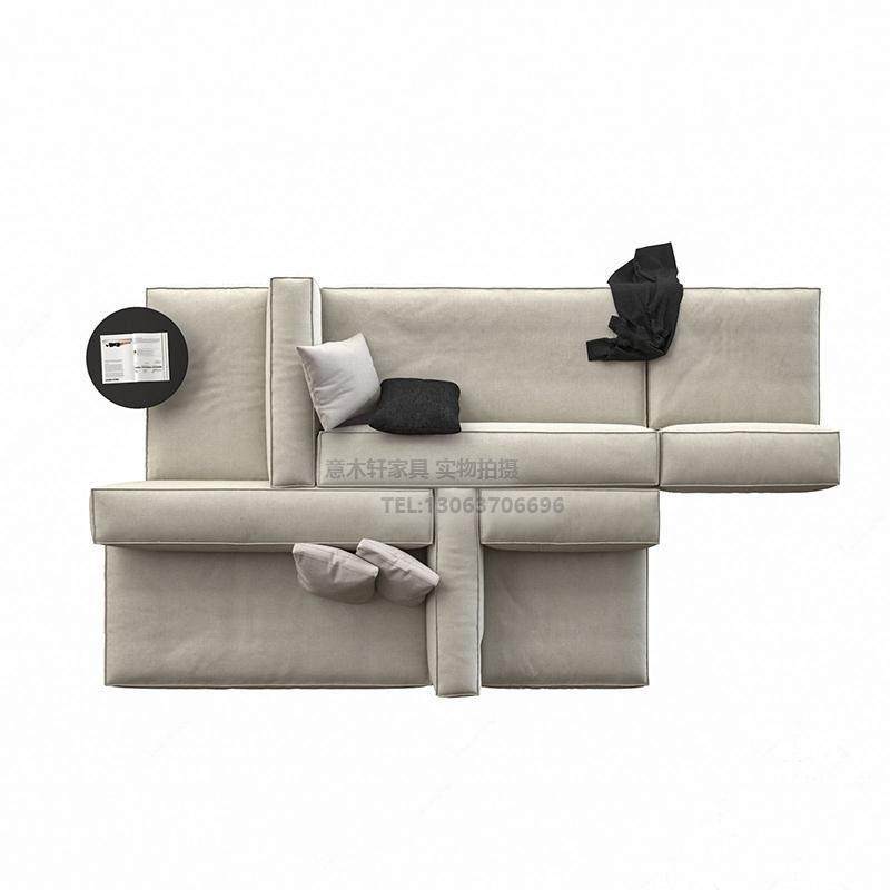 双面背靠背皮布沙发别墅大平层模块沙发现代简约酒店中岛横厅卡座,淘宝优惠券,粉丝福利购,淘宝优惠卷