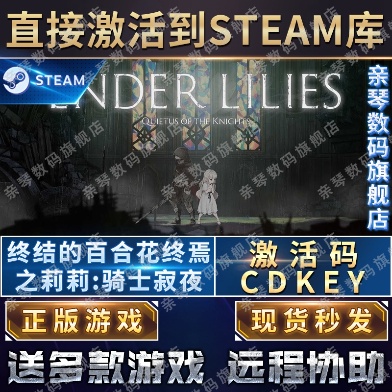 Steam正版终结的百合花终焉之莉莉骑士寂夜激活码CDKEY国区全球区ENDER LILIES电脑PC中文游戏