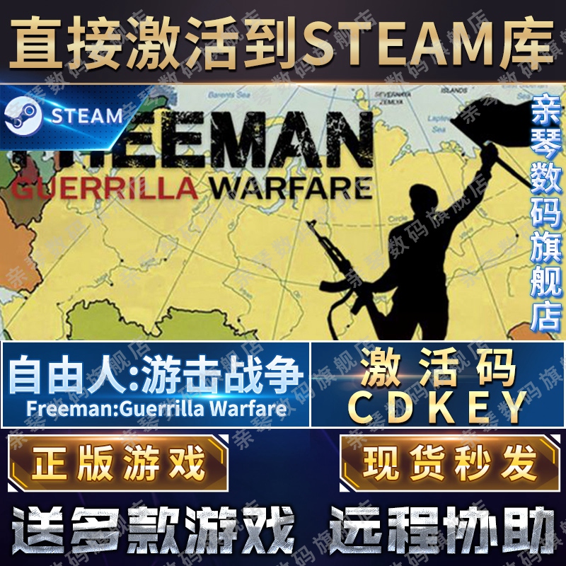 Steam正版自由人游击战争激活码CDKEY国区全球区Freeman Guerrilla Warfare电脑PC中文游戏