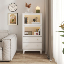 Happy Dream Treasure Living Room Containing Tea Water Cabinet Sofa Side Cabinet Kitchen Prepared Dining Cabinet Dining Side Cabinet Cupboards Short Width White Brief