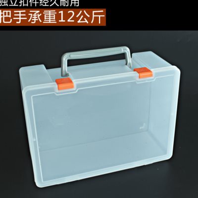 赞璐桐(ZANLUTONG)长方形塑料手提盒透明盒塑料盒五金零件盒工 - 图1