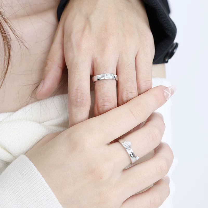 VIVIWELL Jenga, cute ring, kitten, for beloved, 925 sample silver