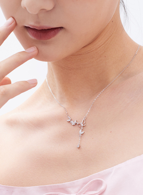 流苏锁骨链VIVIWELL银女