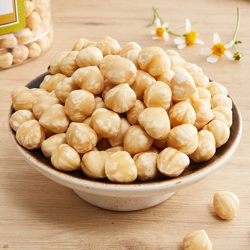 新货开口大榛子仁500g熟原味生榛果棒子烘焙孕妇坚果休闲零食特产 - 图0