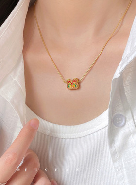 「小醒狮」小众设计感项链~