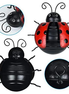 跨境铁艺七星瓢虫庭院壁饰壁挂件创意家居墙饰房间墙上昆虫田园