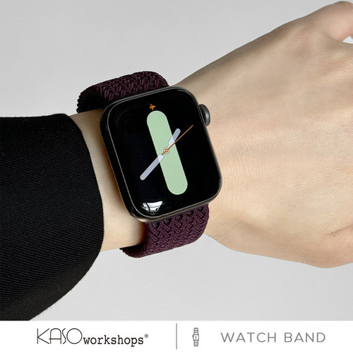 KASO适用AppleWatchs12透气s10尼龙编织磁吸扣苹果手表带S9运动腕带SE3代男女新款iwatch表带秋冬Ultra46mm42 - 图2