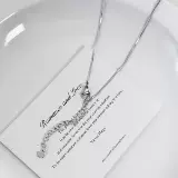 Дизайнерский демисезонный свитер, ожерелье, со снежинками, легкий роскошный стиль