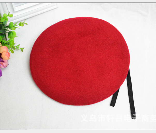 Men Women Unisex Breathable Pure Wool Beret Hats Caps Specia - 图1