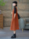 Temperament casual and versatile midi skirt