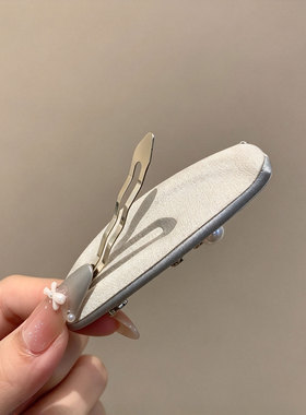 轻奢感东大门重工闪钻珠珠发夹