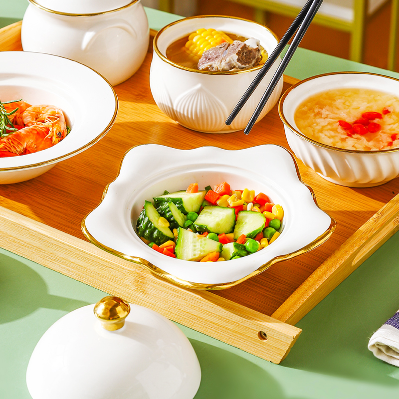 精致月子餐具套装月子中心专用月子餐餐具餐盘套装产妇专用月子碗