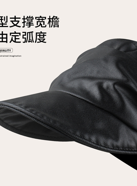秋冬法式复古显脸小鸭舌马术帽