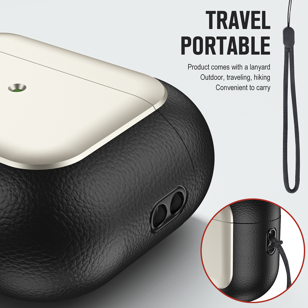 适用AirpodsPro2保护壳苹果耳机Airpods3三代Pro二代保护套AirpodsPro磨砂耳机壳AirpodsPro二代耳机套防摔硬 - 图2