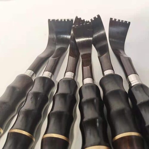 伸缩痒痒挠紫光檀乌木伸缩挠不锈钢木质不求人痒痒挠 - 图2