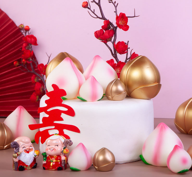 老爷爷老奶奶蛋糕祝寿摆件装饰寿桃仙鹤插件 寿星寿公寿婆生日,淘宝优惠券,粉丝福利购,淘宝优惠卷