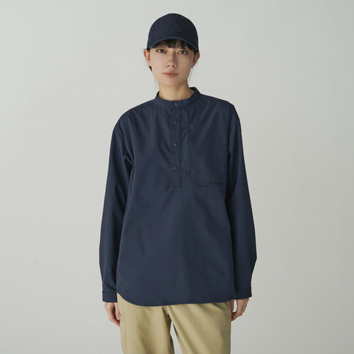 snowpeak雪峰2024秋休闲衬衫RW Transit男女款立领衬衣衬衫 - 图1