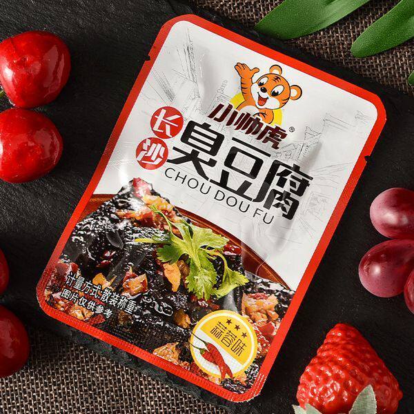 小帅虎长沙特产开袋即食油炸臭豆腐 伏磊嘉豆腐干