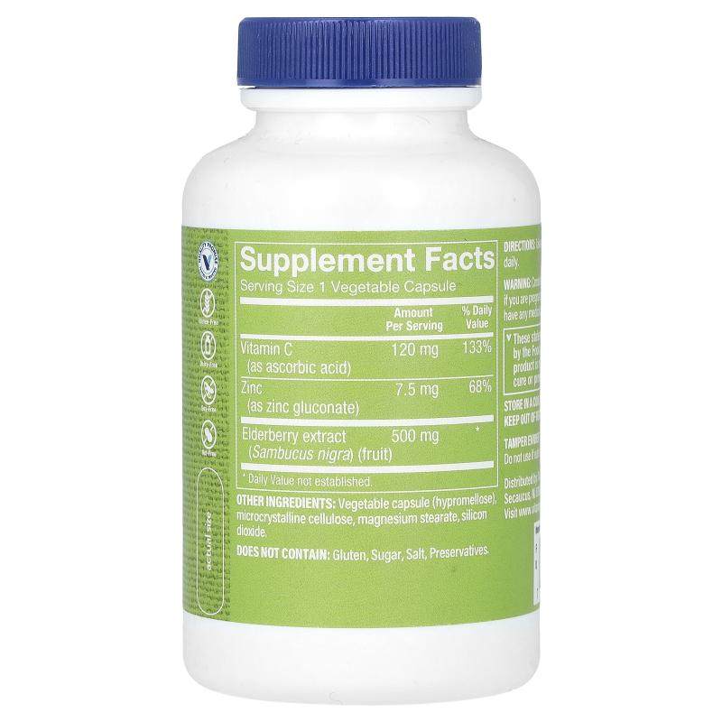 The Vitamin Shoppe,接骨木果加维生素 C 和锌，90 粒素食胶囊,淘宝优惠券,粉丝福利购,淘宝优惠卷