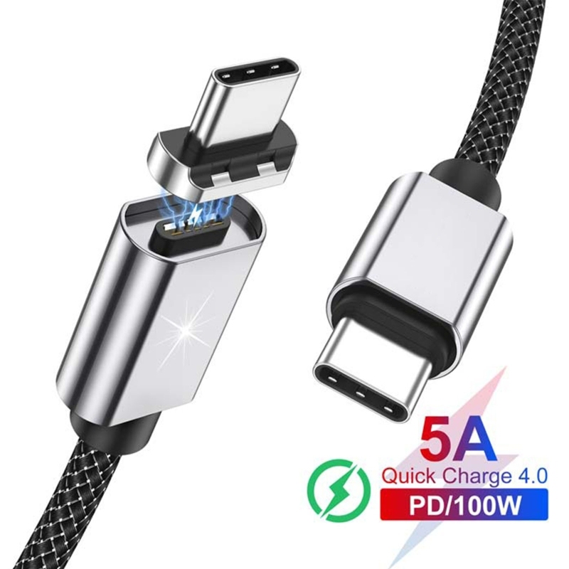 Magnetic Charging USB Type C Cable PD 100W Super Fast Charge - 图0