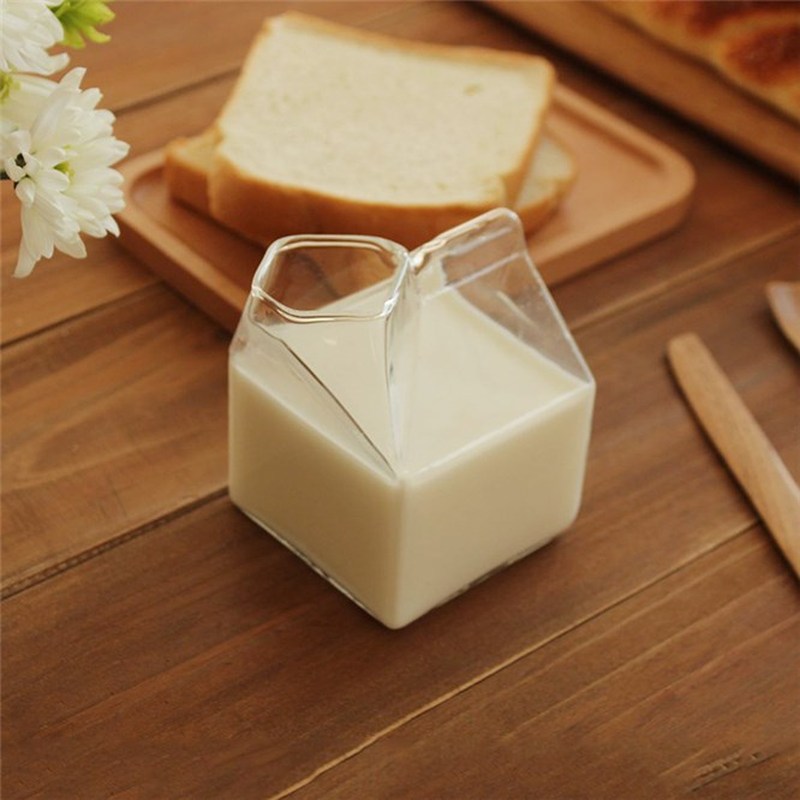 1 piece 250ML Half Pint Milk Carton Style Creative Mini Crea - 图1