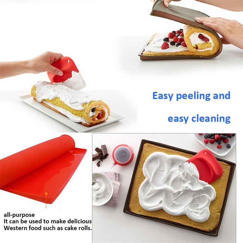 Swiss Roll Silicone Cake Roll Baking Pastry Mat Tools 1Pcs N - 图1