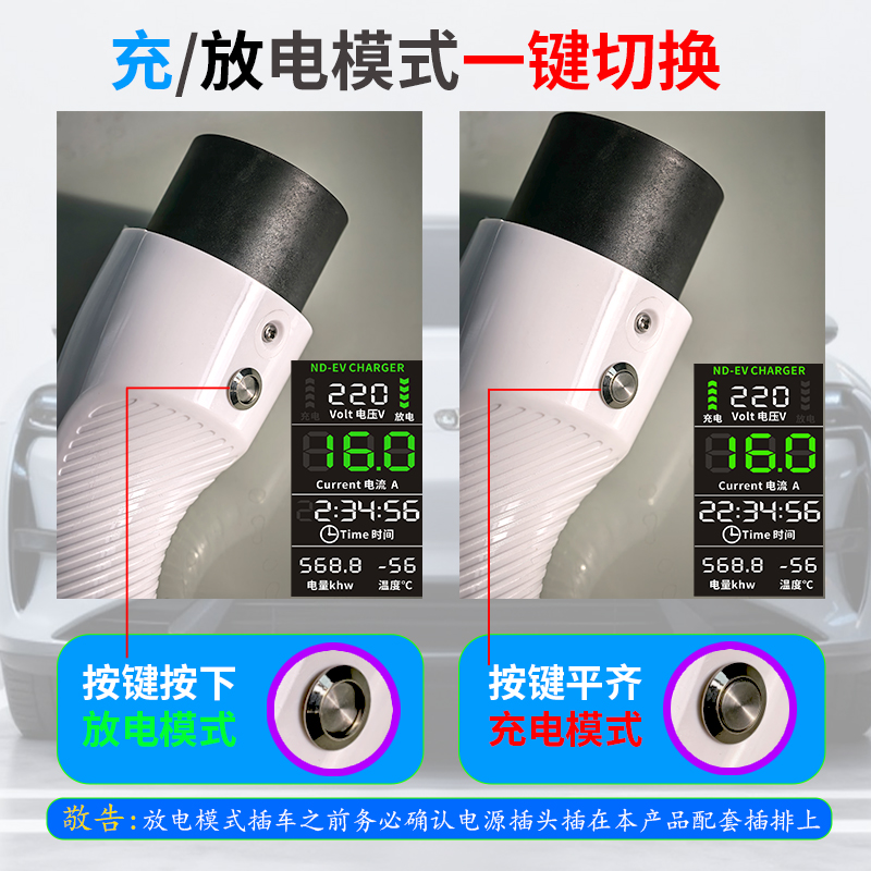 适用广汽埃安Y/S充放电一体枪便携式随车充V/LX外放电插排充电枪 - 图3
