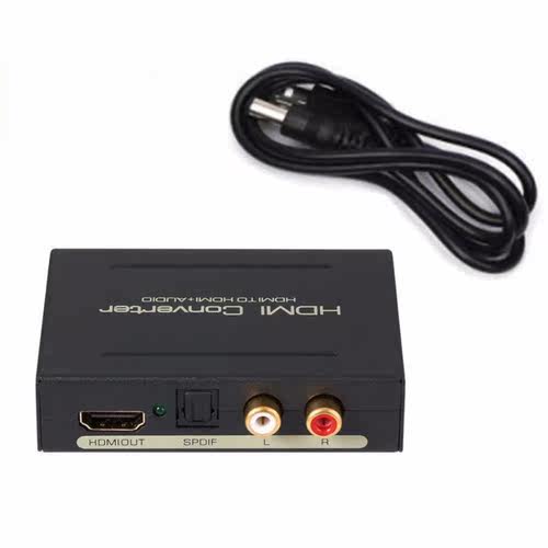 Mini Analog Converter HDMI Converter HDMI to HDMI + Audio (S - 图0