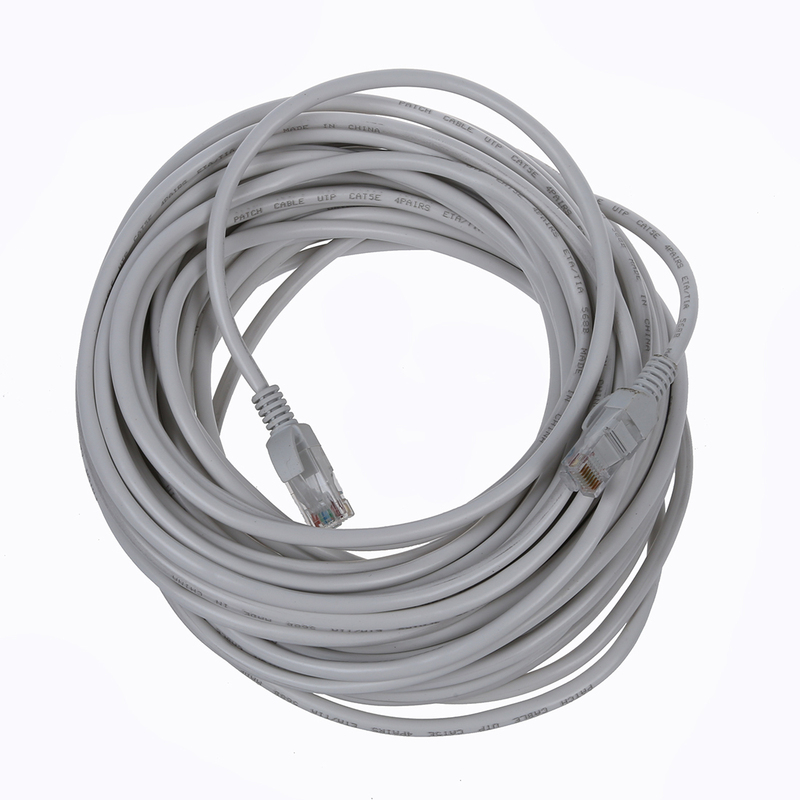 50 ft CAT 5e LAN Ethernet Cable 350MHz RJ 45 connector WHITE-图1