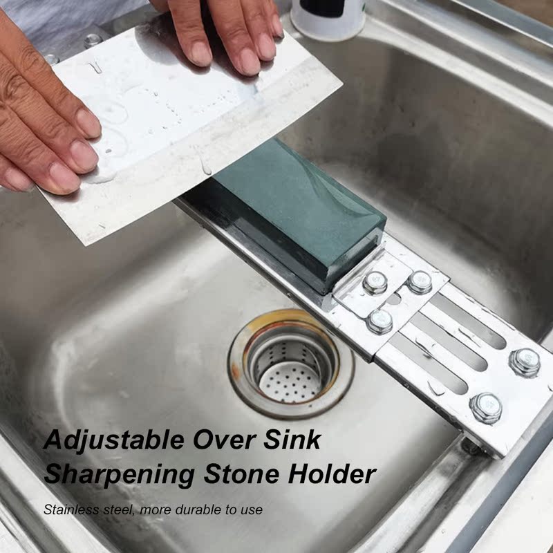 Galvanized Mount for Sharpening Stone Adjustable Over Sink - 图3