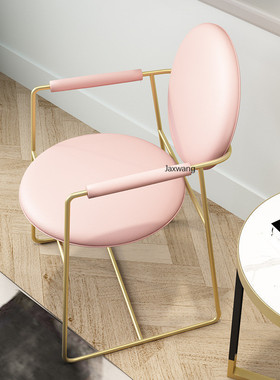 Nordic Dining Chairs Armchair Kitchen Furniture Iron Design