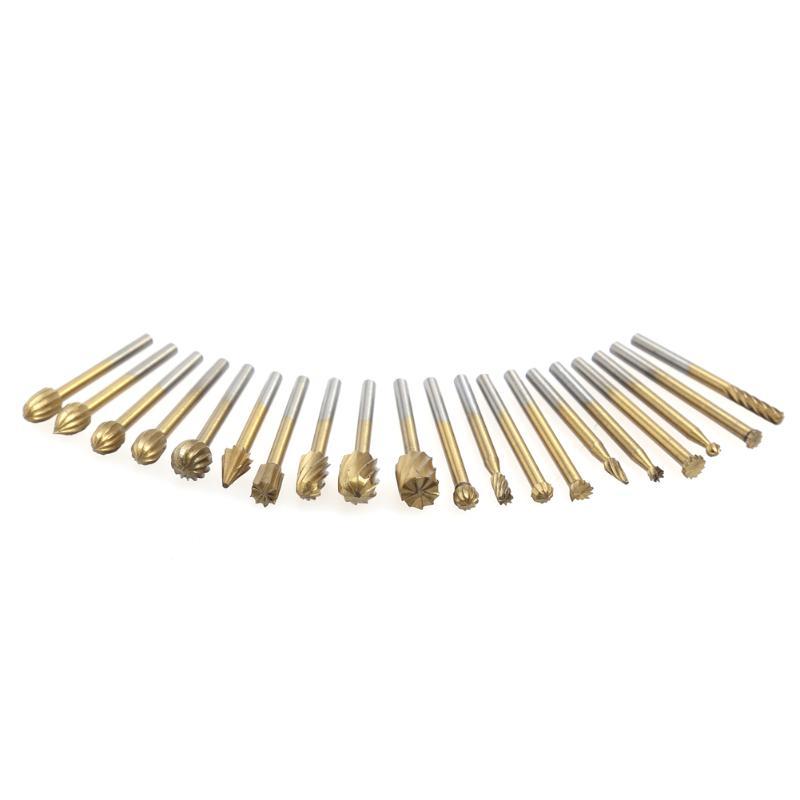 20pcs Mini Twist Bit HSS Titanium Coated Bit Set Tools 3mm R - 图3