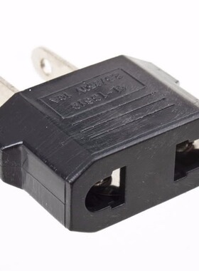EU to US AC Power Plug Travel Charger Converter Adapter Blac