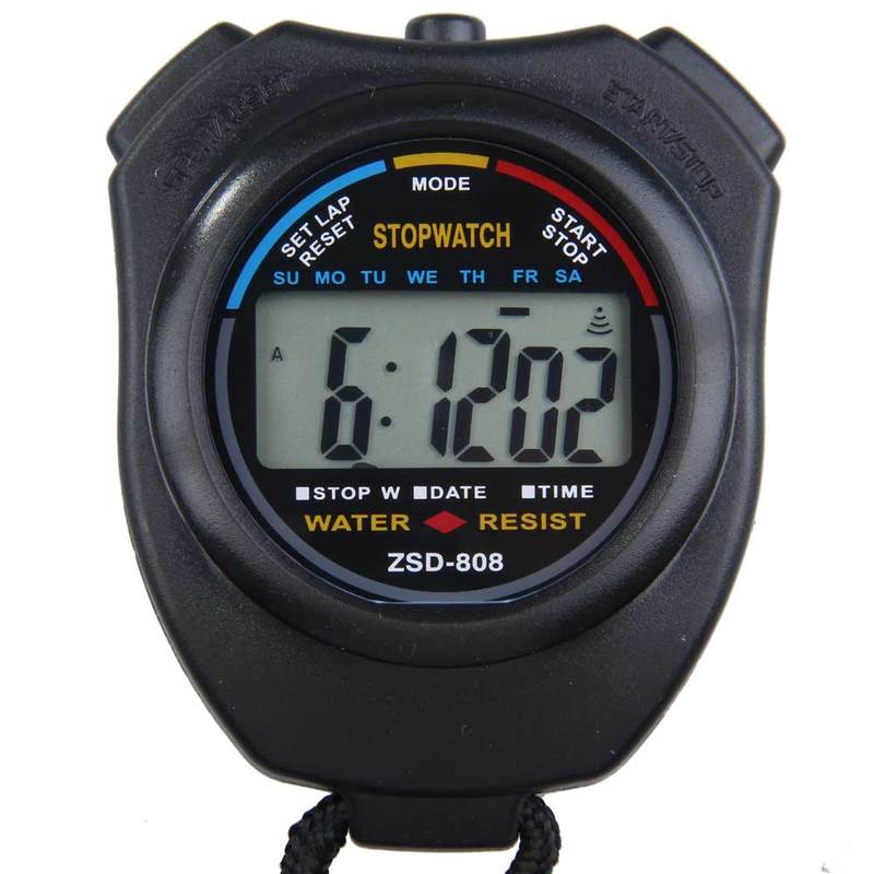 Sports Stopwatch LCD Sports Stopwatch Chronograph Counter Ti - 图1