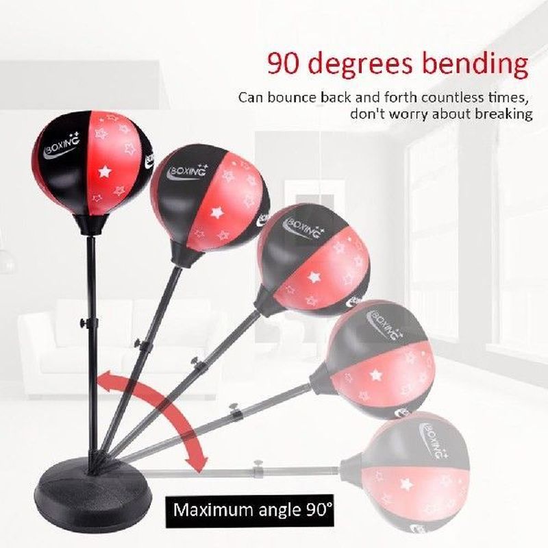 Fitness Leather Boxing Punch Speed Ball Relaxed Free Stand - 图2