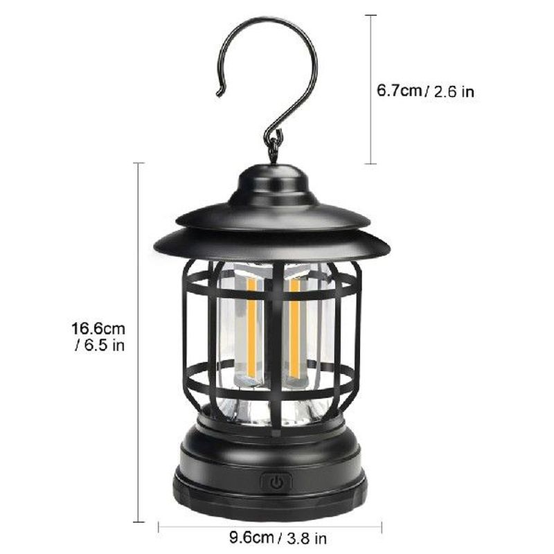 Camping Lantern Vintage Hanging Lantern Portable Waterproof - 图2