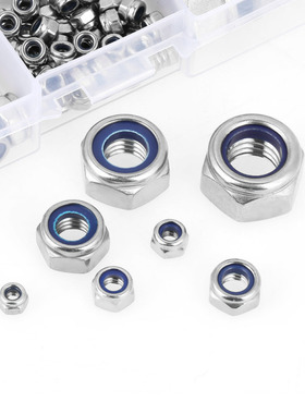 175pcs M3 M4 M5 M6 M8 M10 M12 Hex Nuts Assortment Kit For Sc