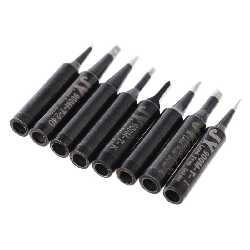 8 Pcs Lead-Free Iron Tips 900M-T For Hakko 936 SAIKE 909D 85 - 图0